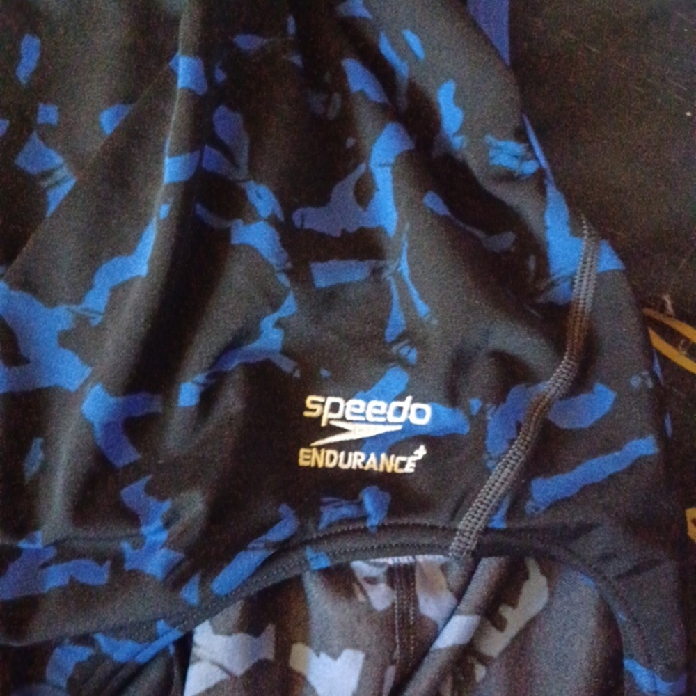 Speedo Blue and Black Swimwear